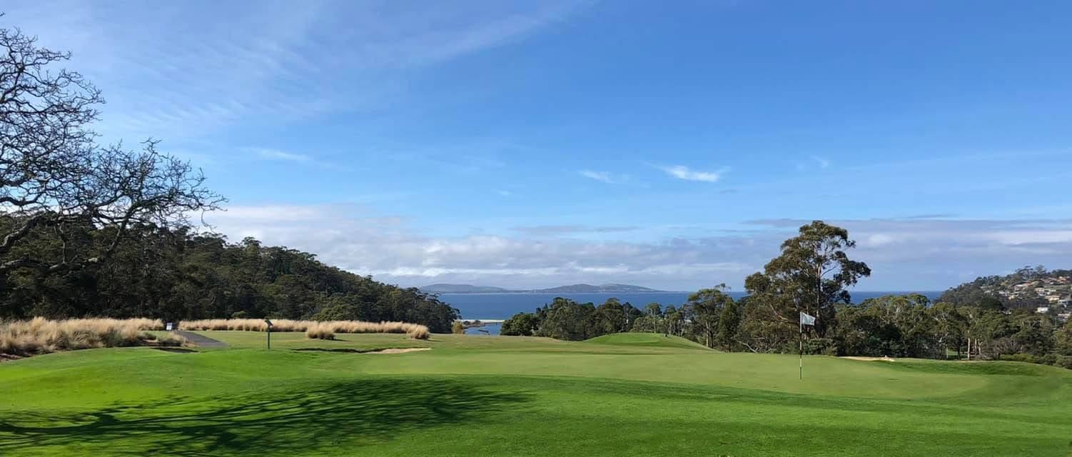 Panoramic view across the championship course